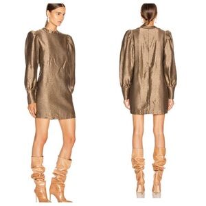 ANDAMANE Baylee Lizard Jacquard Mini Dress